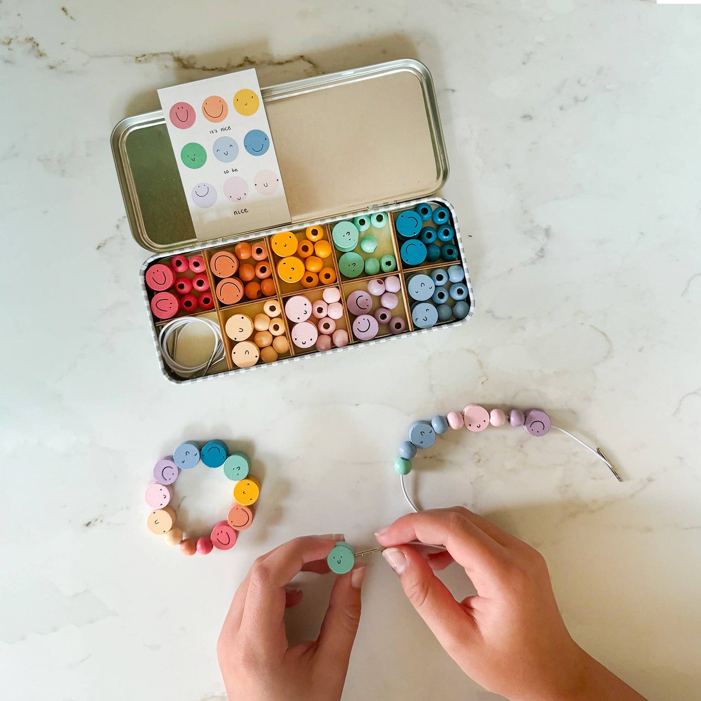 Smiley Bracelet Bead Kit