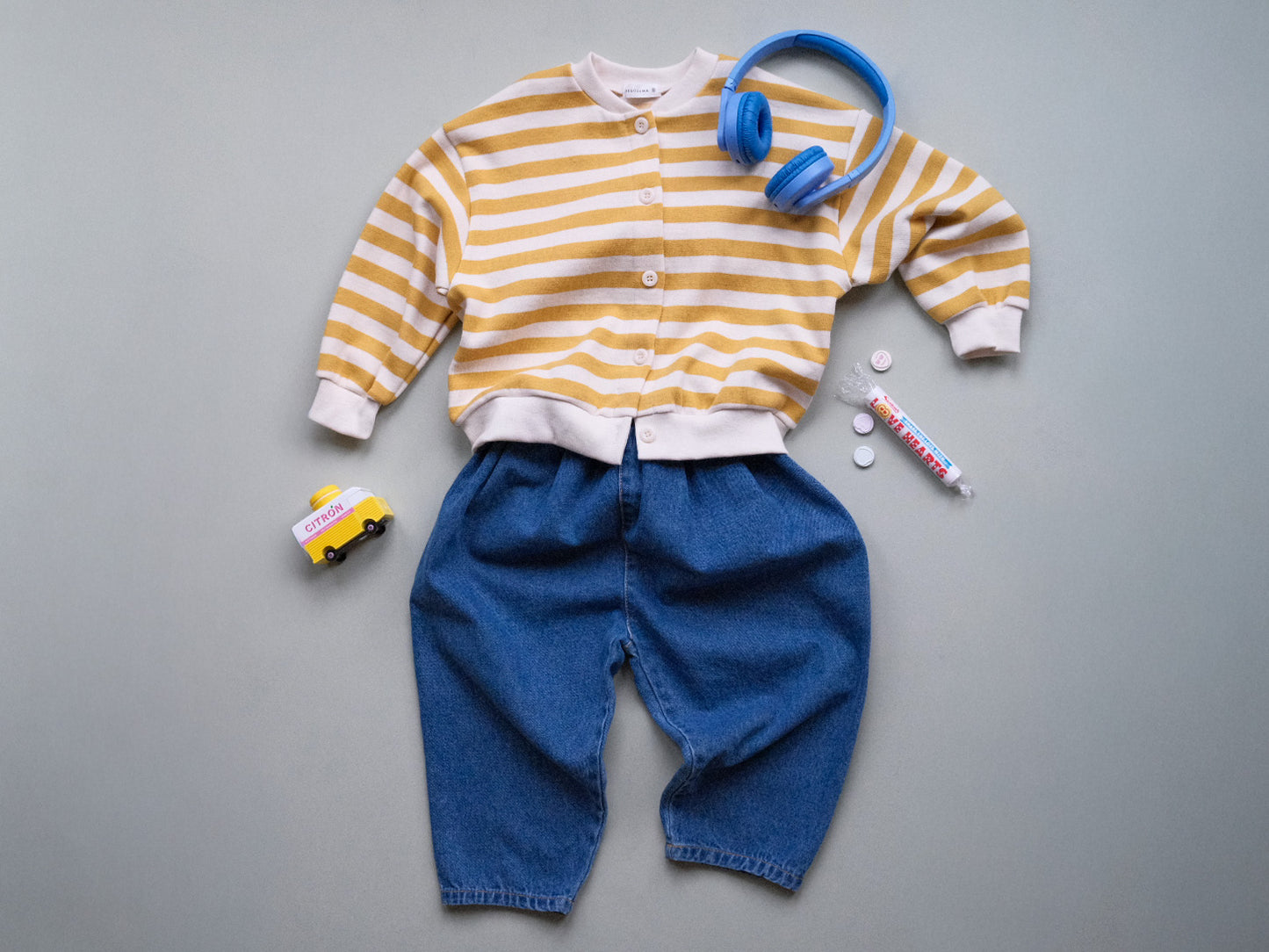 Bold Stripe Sweat Cardigan