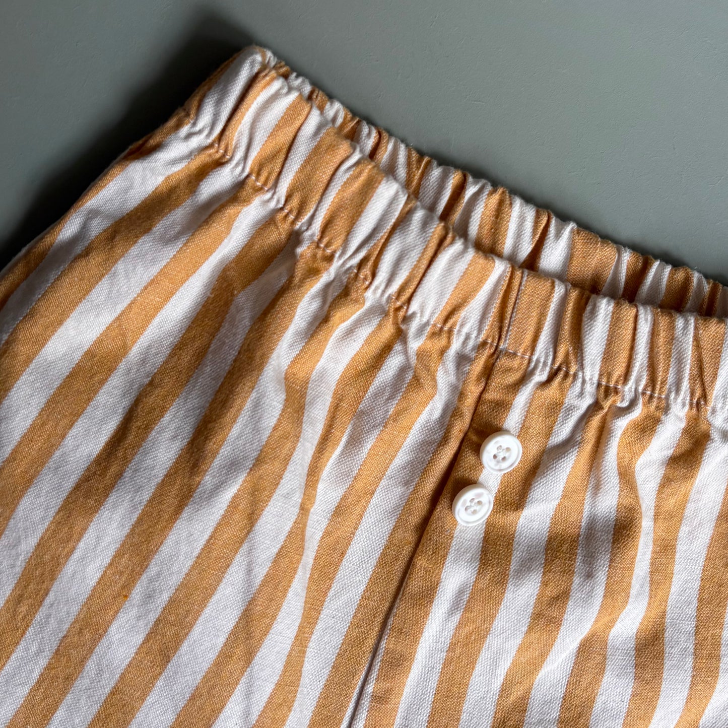 Mustard Striped Trousers