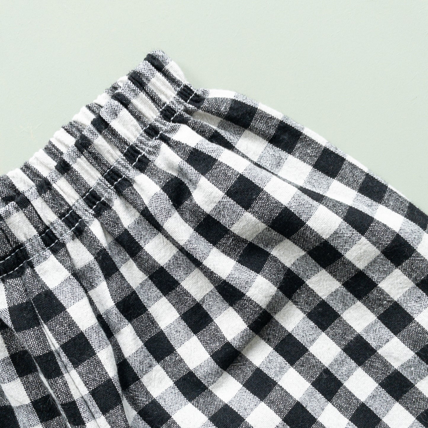 Gingham Balloon Trousers