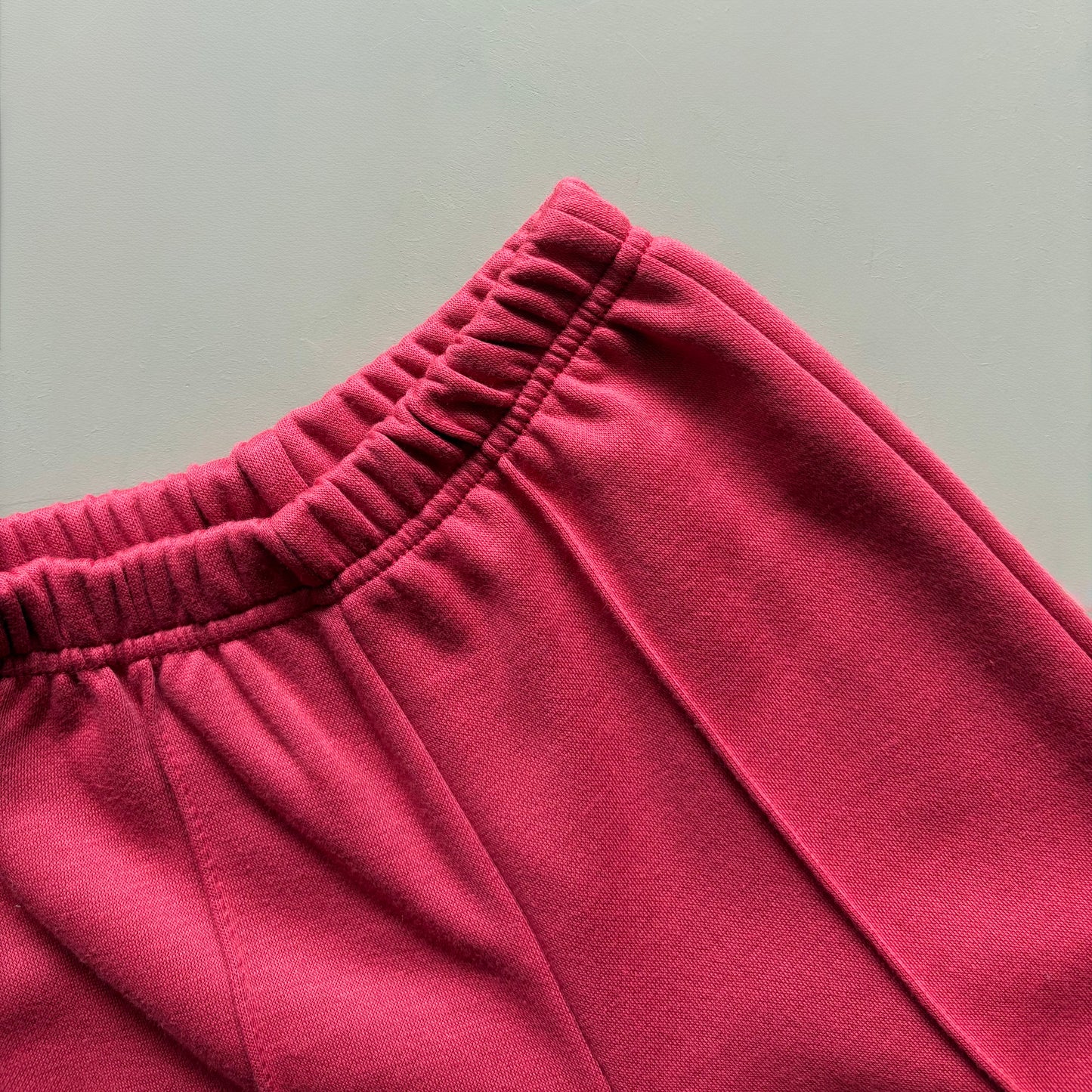 Red Pintuck Sweatpants