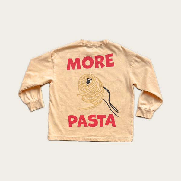 More Pasta Long Sleeve Kids T Shirt