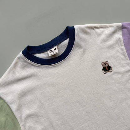 Colour Block Long Sleeve Kids T Shirt