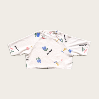 Boxy Raglan Floral T Shirt