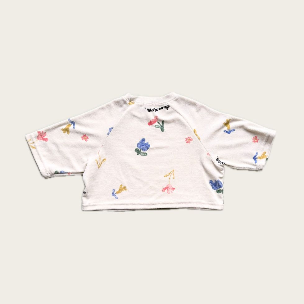 Boxy Raglan Floral T Shirt