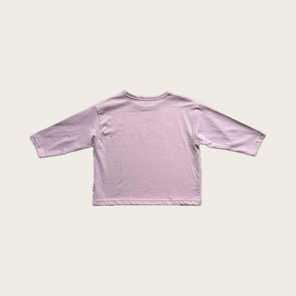 Powder Pink Long Sleeve Kids T Shirt