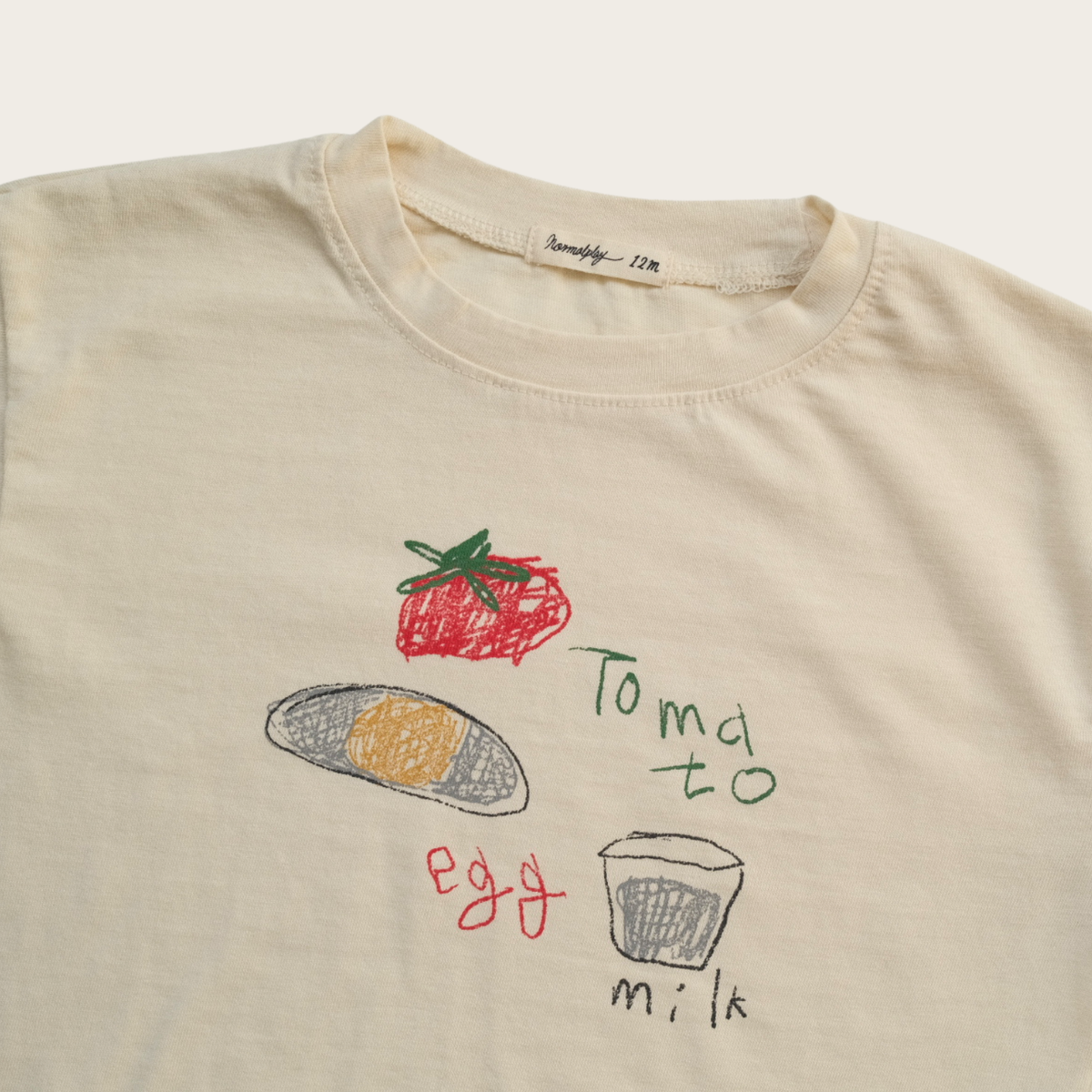 Tomato Egg Milk Long Sleeve T -Shirt