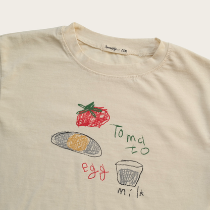 Tomato Egg Milk Long Sleeve T -Shirt