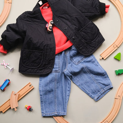 Pocket Barrel Denim Jeans