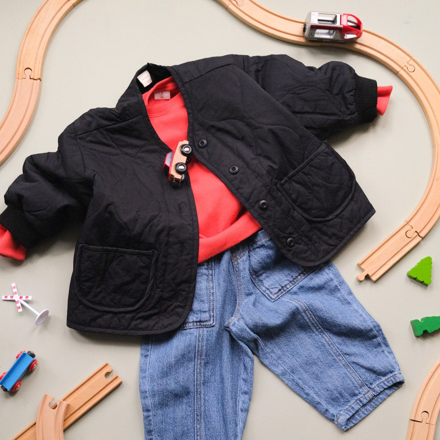 Black Quilted Jacket