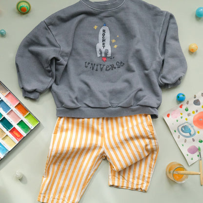 Mustard Striped Trousers