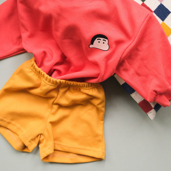 Children's Yellow Jersey Shorts With Elasticated Waist - Village Concept Store