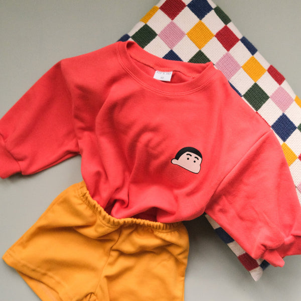 Red Cheeky Face Sweatshirt