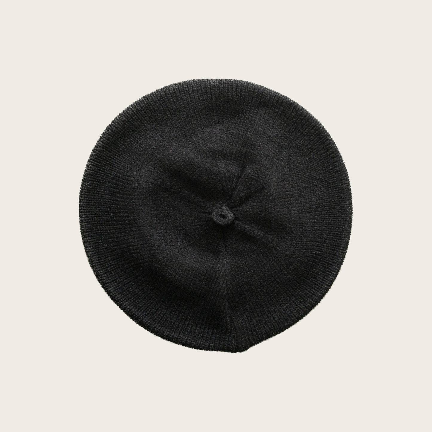 Black Knitted Beret