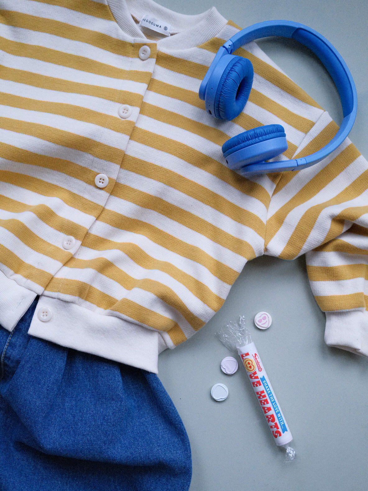 Bold Stripe Sweat Cardigan