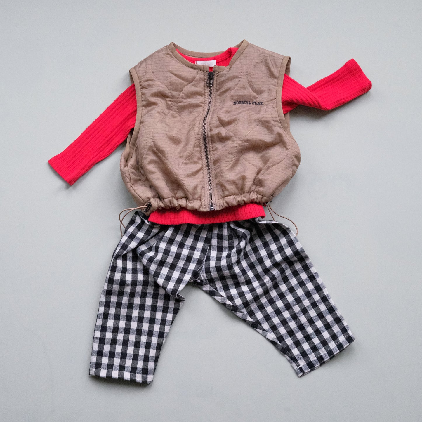 Gingham Balloon Trousers