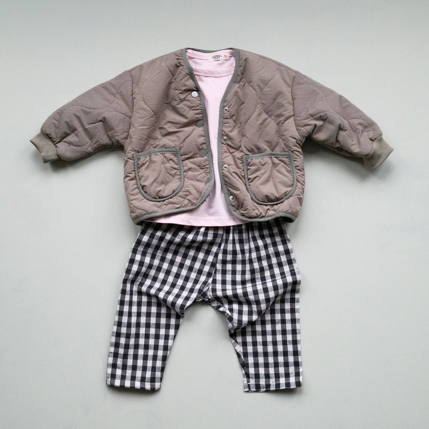 Gingham Balloon Trousers