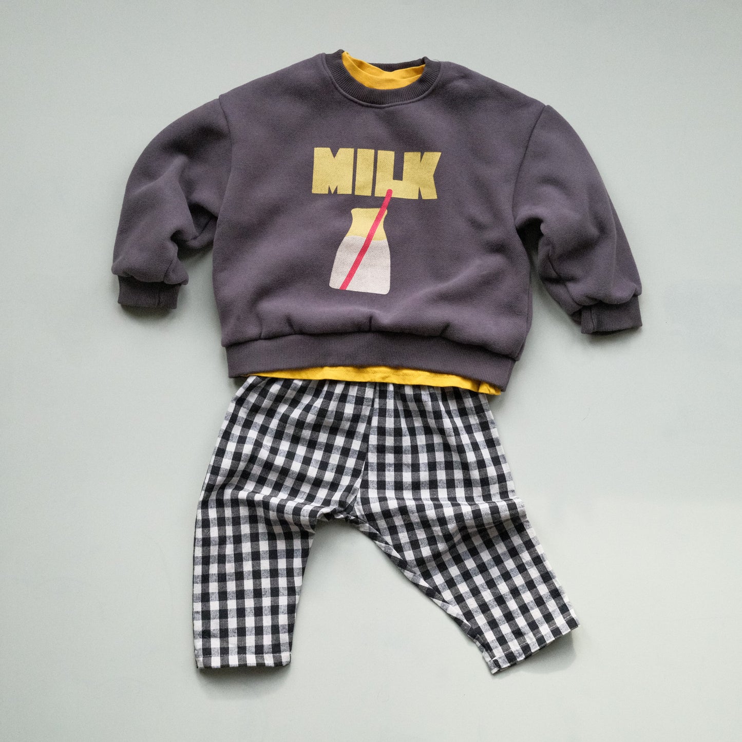 Gingham Balloon Trousers