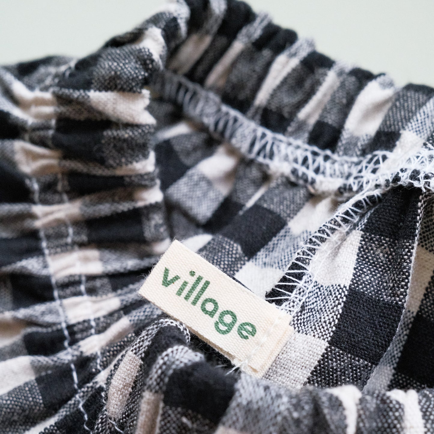 Gingham Balloon Trousers