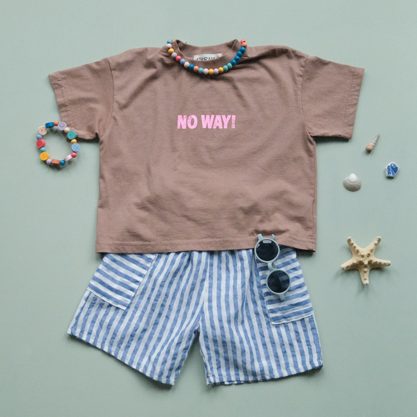 Blue Stripe Shorts