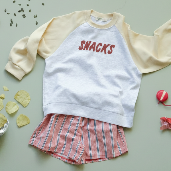 Snacks Raglan Sweatshirt