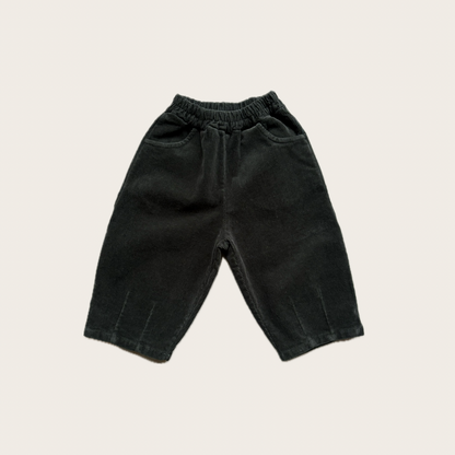 dark forest green corduroy barrel leg trousers – Village concept store