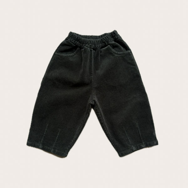 dark forest green corduroy barrel leg trousers – Village concept store