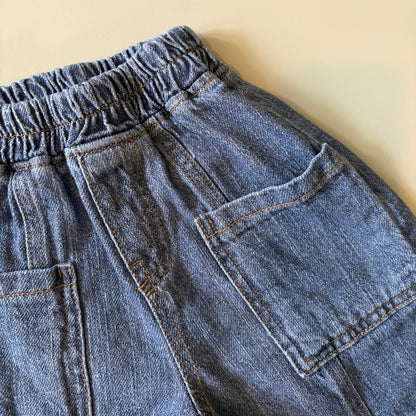 Pocket Barrel Denim Jeans