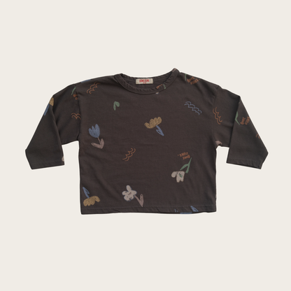 Abstract Flower Long Sleeve T-Shirt