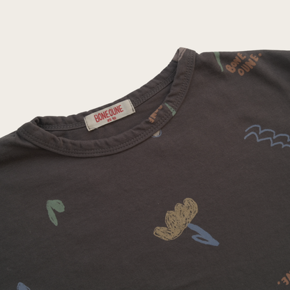 Abstract Flower Long Sleeve T-Shirt