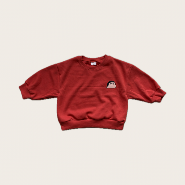 Red Cheeky Face Sweatshirt