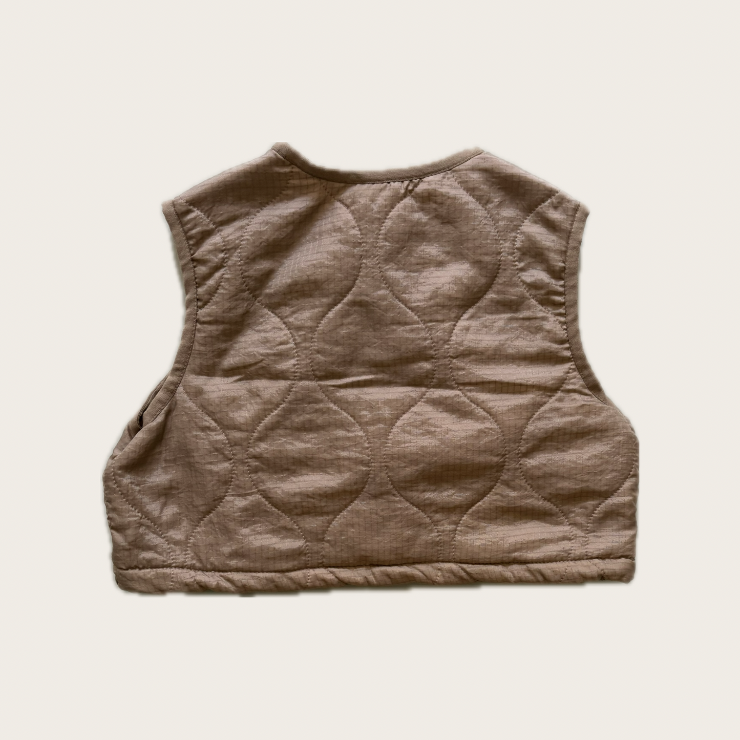 Quilted Camel Gilet Vest