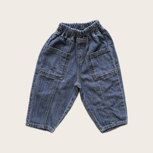 Kids Baggy Denim Pants, Made In Korea - Village Concept Store