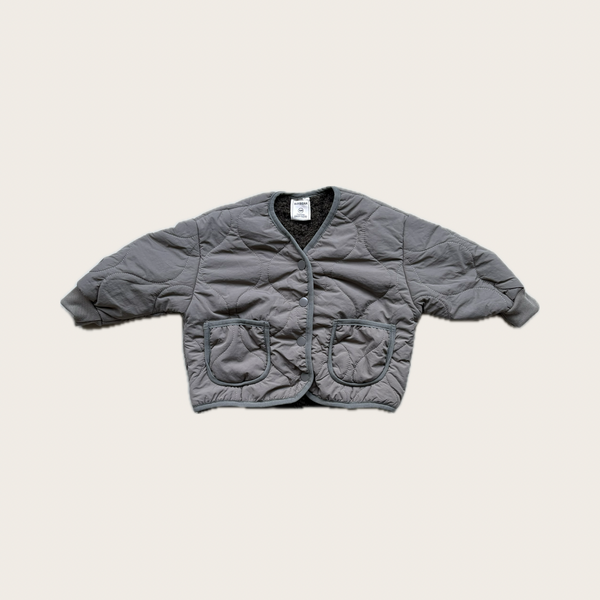 Kids and toddlers khaki quilted jacket - Village Concept Store
