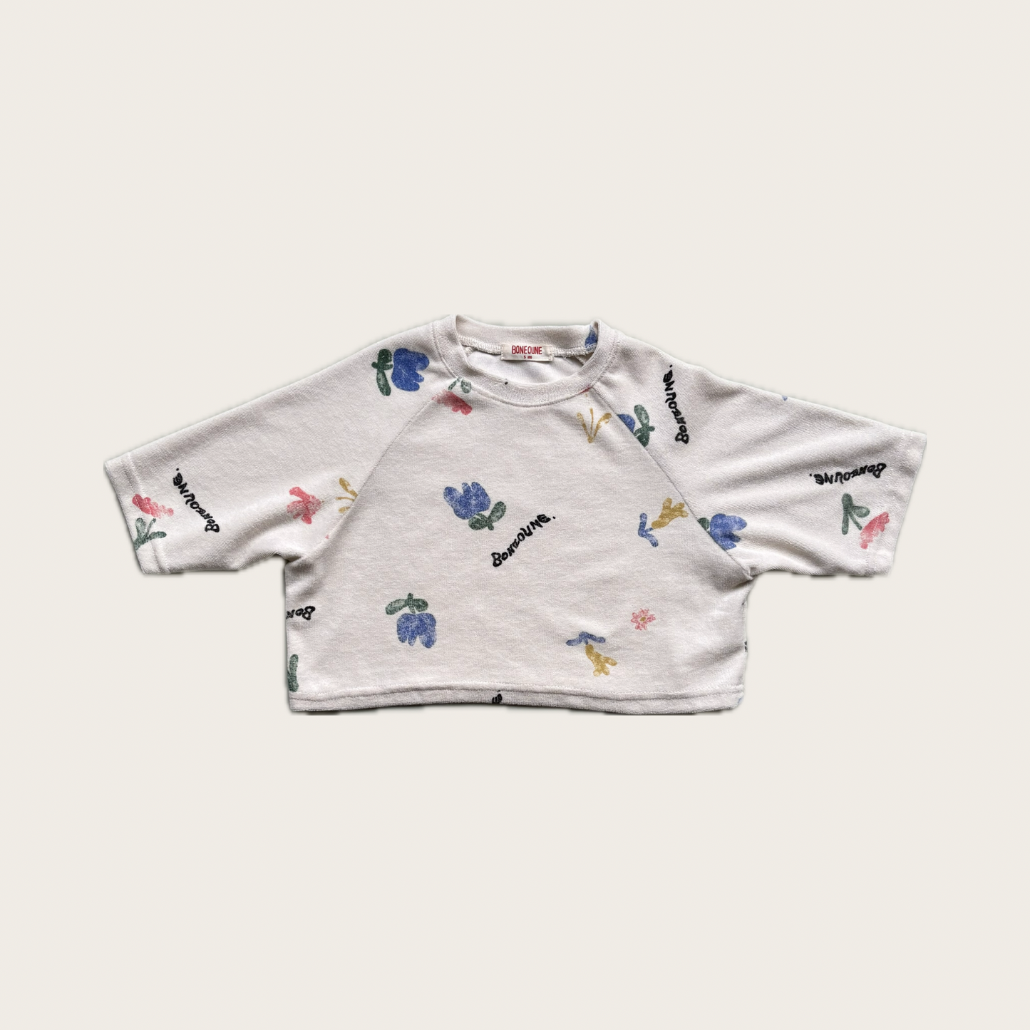 Boxy Raglan Floral Kids T Shirt