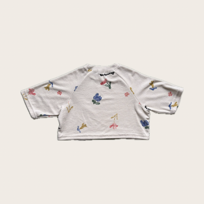 Boxy Raglan Floral Kids T Shirt
