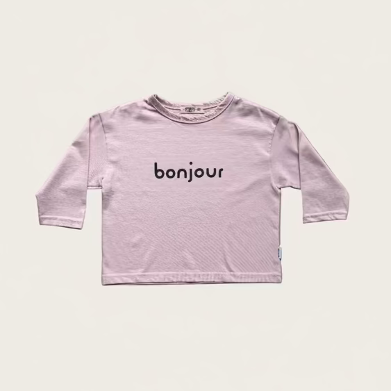 Bonjour Long Sleeve T-Shirt