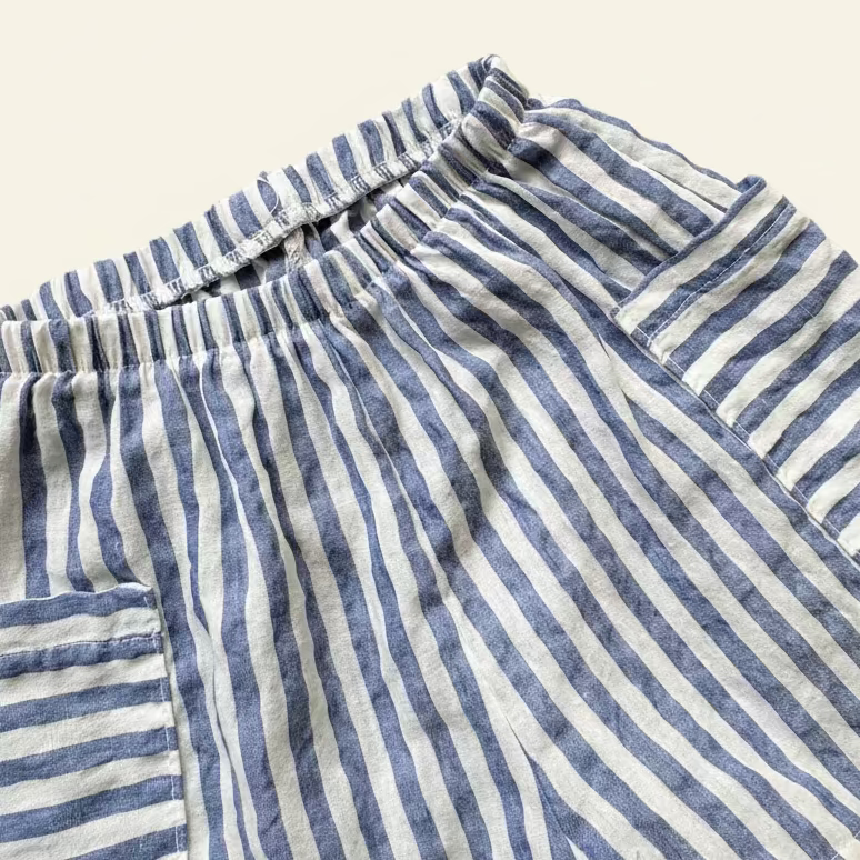 Blue Stripe Shorts