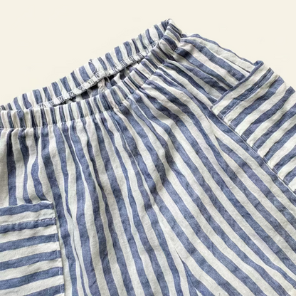 Blue Stripe Shorts