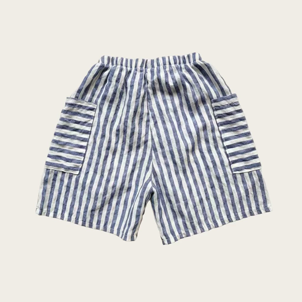 Blue Stripe Shorts