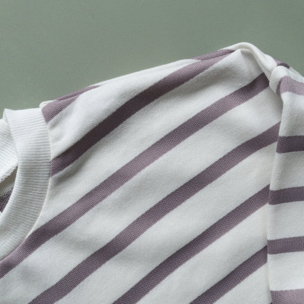 Lilac Stripe Top