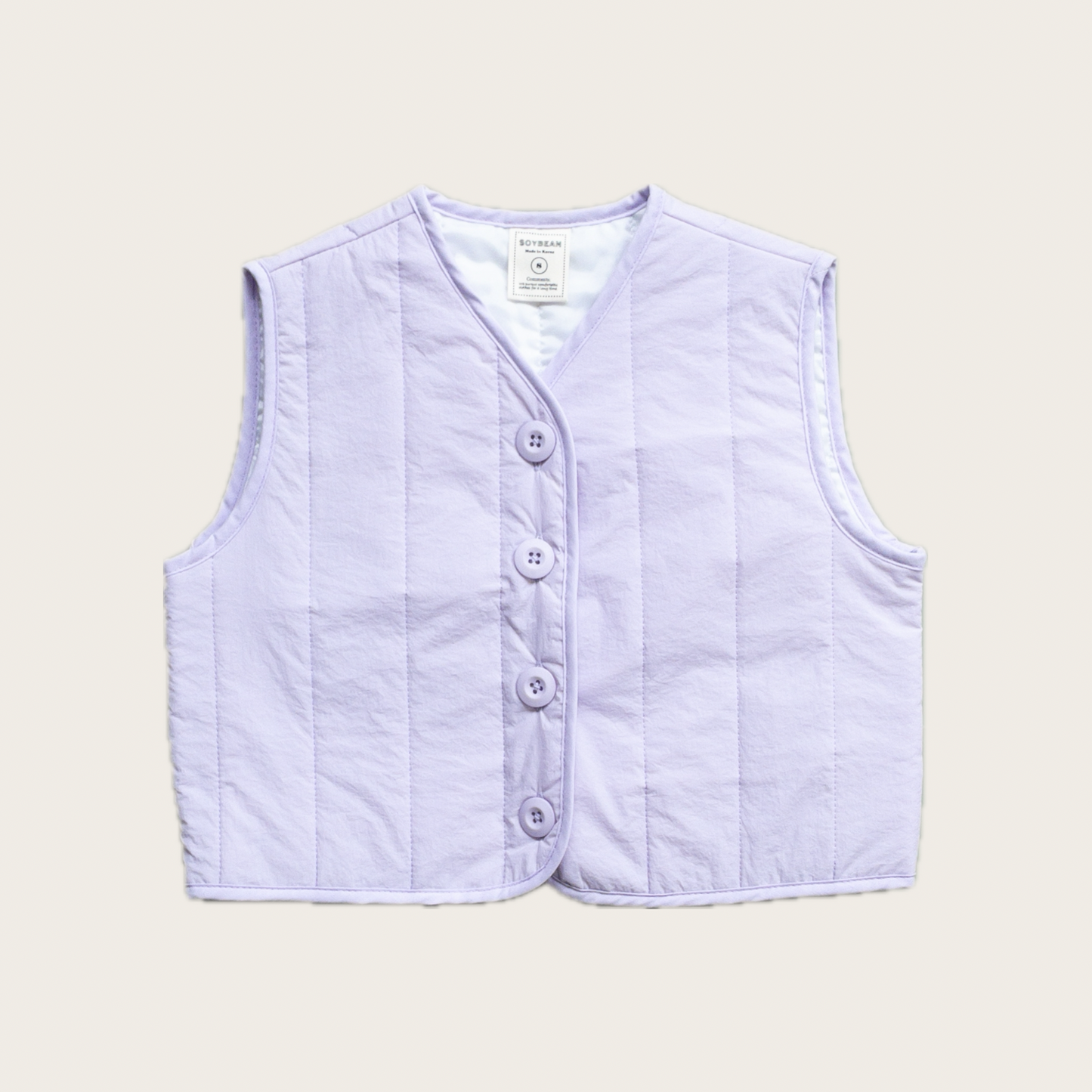 Lilac Quilted Vest
