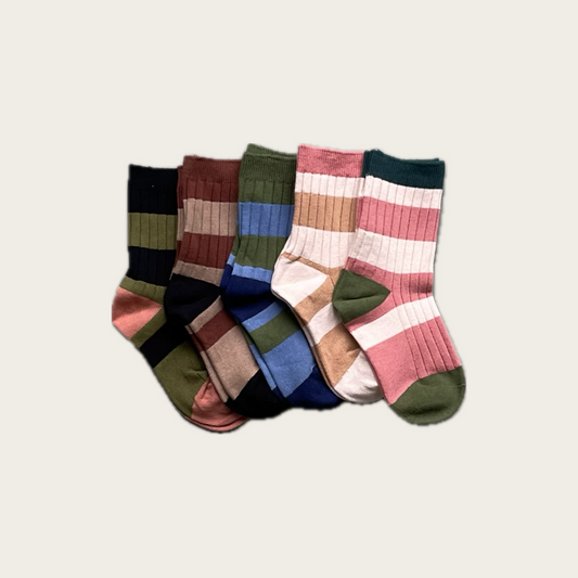 Stripy Socks [Set of 5]