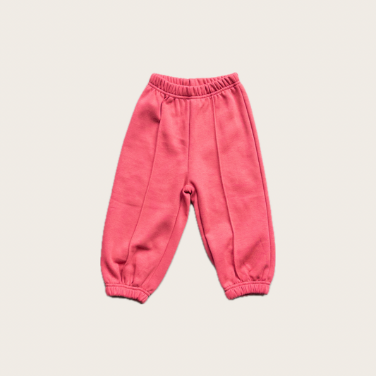 Red Pintuck Sweatpants