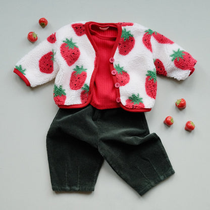 Strawberry Fleece Jacket