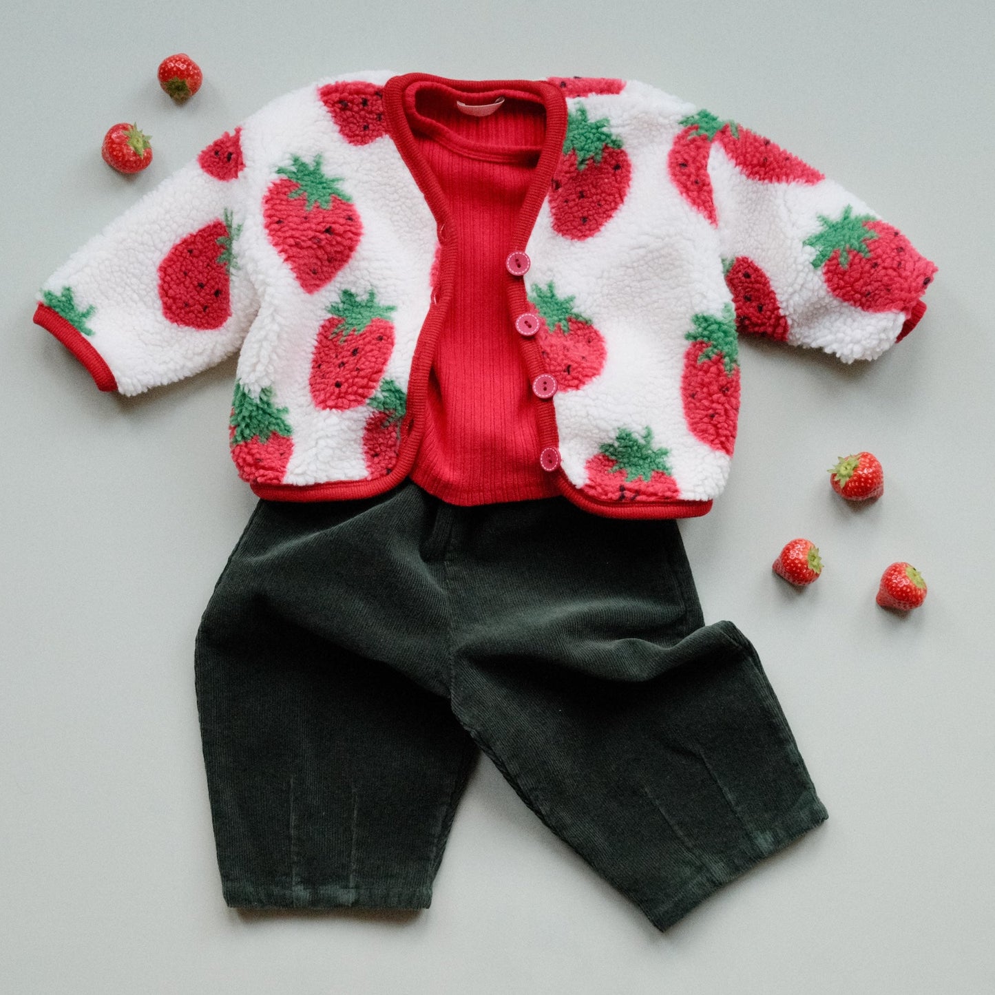 Forest Green Corduroy Barrel Trousers