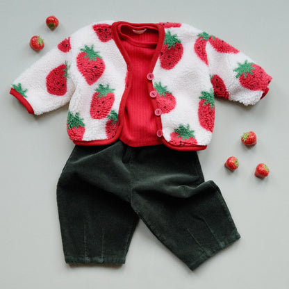 Forest Green Corduroy Barrel Trousers