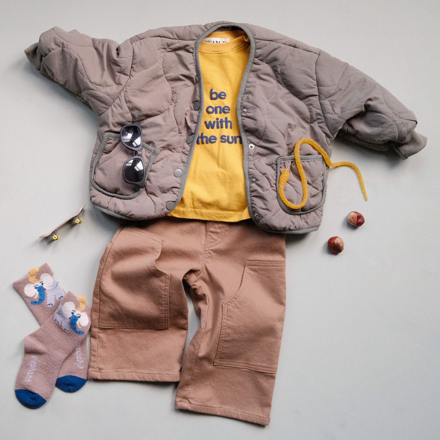 Khaki Quilted Jacket