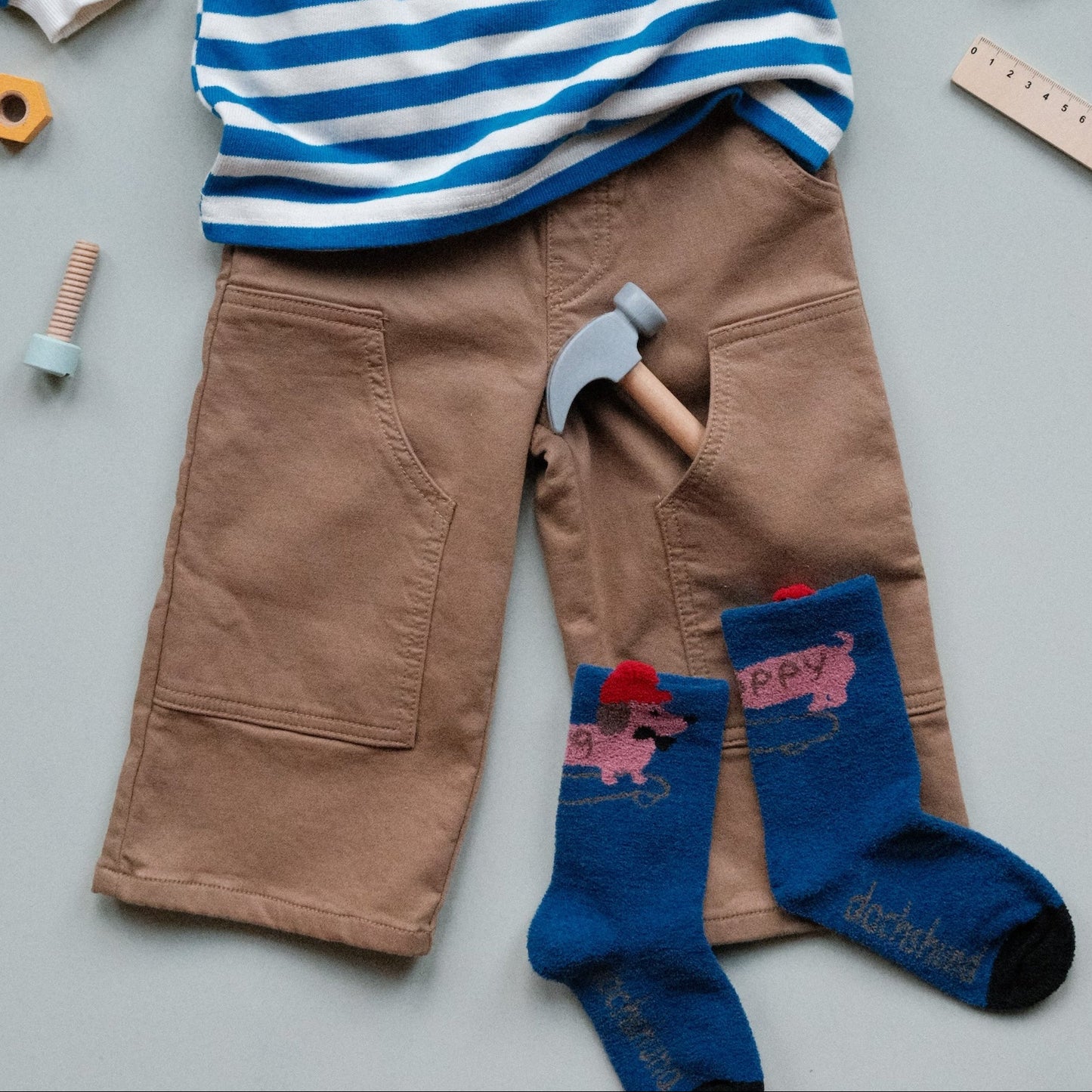 Workwear Chore Pants in Camel