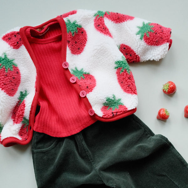Strawberry Fleece Jacket